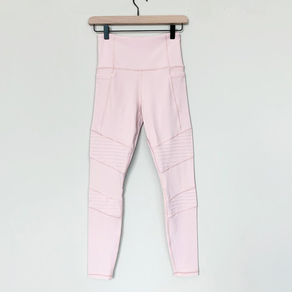 Athleta Pink Moto Leggings - XS